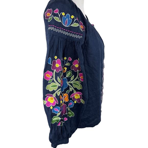 Slobozhanka Embroidered  Blouse, Women, Size Medium - Picture 3 of 14